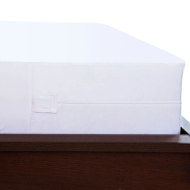 Custom Hotel Bedroom White Bed Cover Elastic Mattress Protector 1