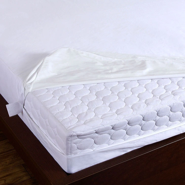 Supply King Size Hotel Bedroom White Bed Cover Elastic Mattress Protector 1