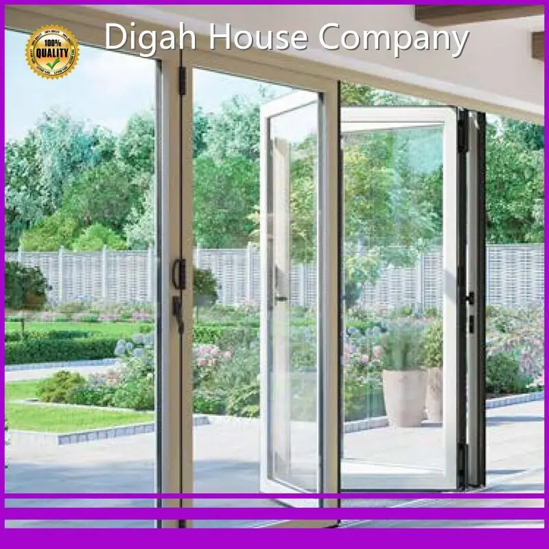 Quality Digah Company Brand Aluminium Frame and Tempered Glass Customized Aluminium Frame Sliding Folding Patio D-1 1