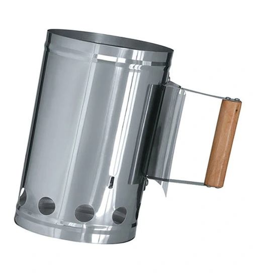 Factory high quality stainless steel chimney starter charcoal bucket for BBQ 1