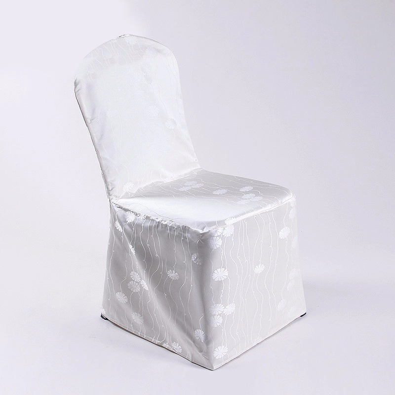 ELIYA Wholesaler New Design Polyester Luxury Elastic Wedding White Chair Cover 1