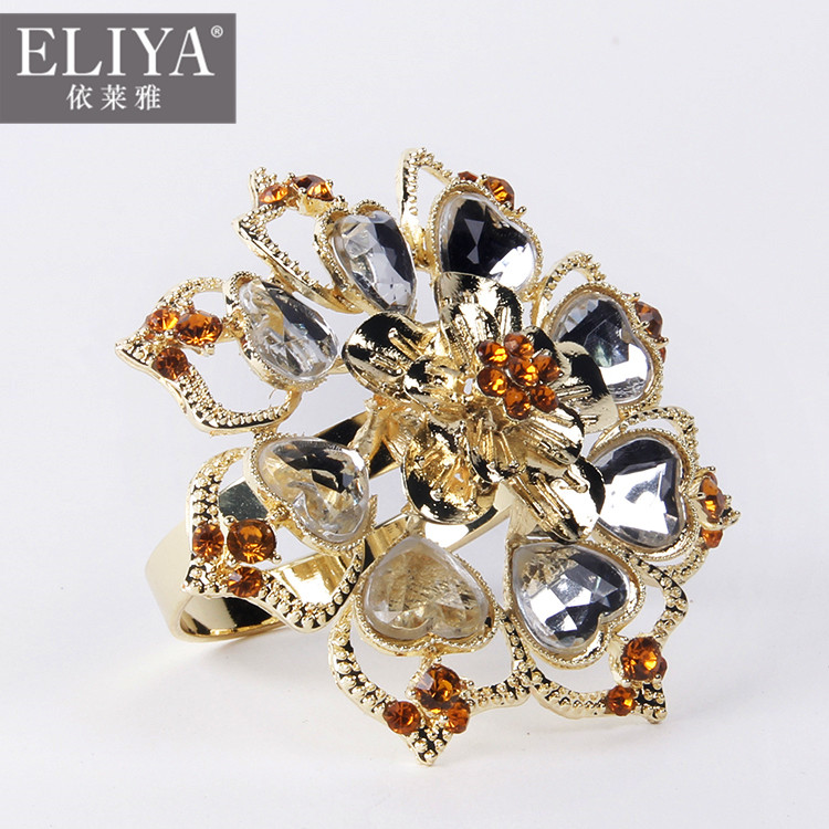 Eiffel tower rattan napkin rings bulk