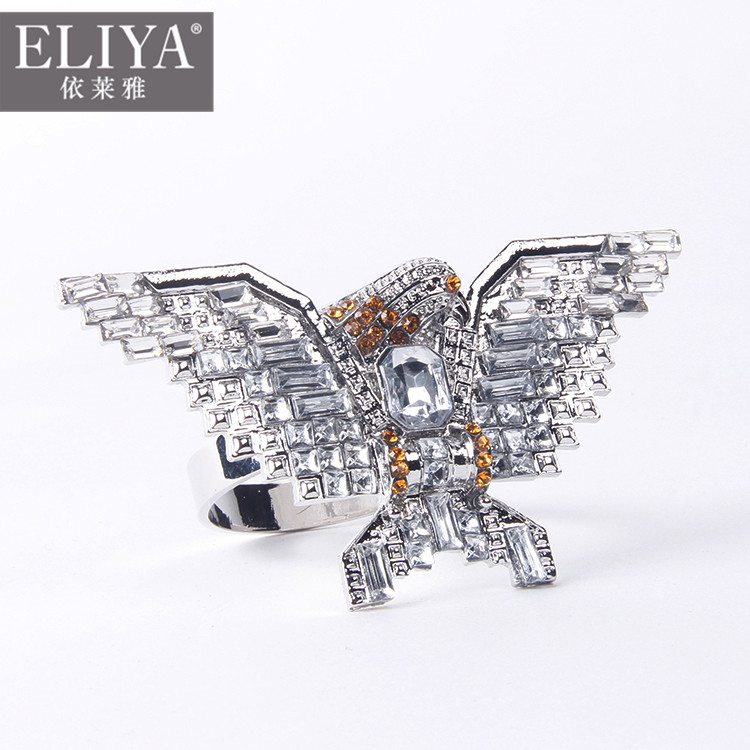 Eiffel tower rattan napkin rings bulk