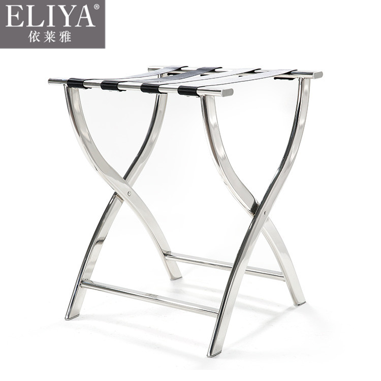 Stainless steel luggage hotel luggage rack folding