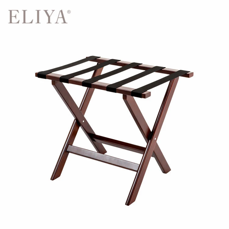 China Hotel Guest Room Wooden Luggage Folding Rack 1