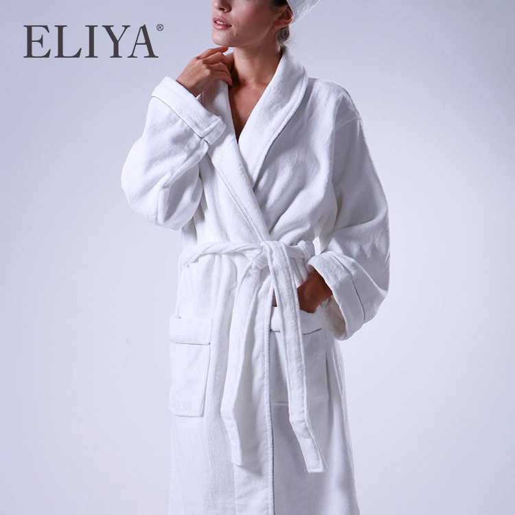 Luxury Customized Logo 100% Cotton Australia Style Terry Spa Bathrobes 1