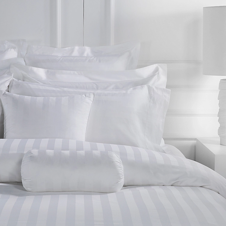 Wholesale Stripe 100% Cotton Duvet Cover Set Bedsheets 4Pcs Hotel Bedding Set 1