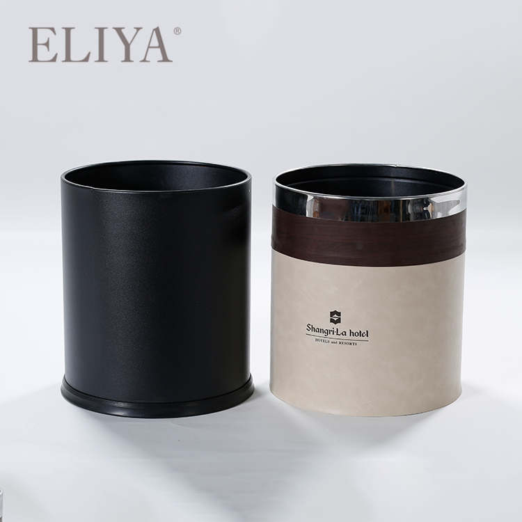 Luxury Hospitality Hotel Products Leather Dustbin Tissue Box Tray 1