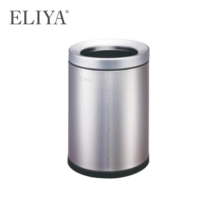 Poubelle de chambre d'hôtel de luxe en acier inoxydable 10 litres 1