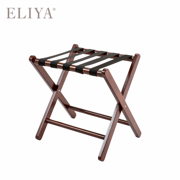 5 Star Hotel Room Furniture Natural Cherry Wood Luggage Rack