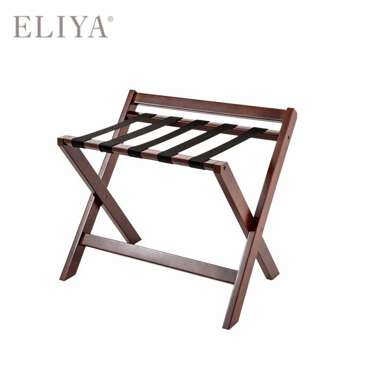 5 Star Hotel Room Furniture Natural Cherry Wood Luggage Rack 1