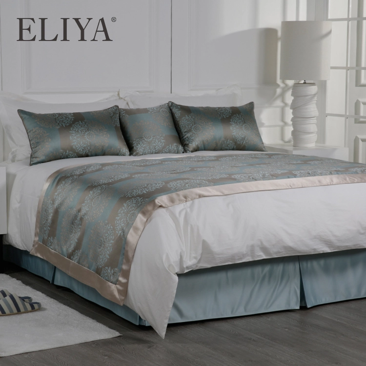 Single Fitted Beddings Set Comforter Cover Bed Sheet 100% Cotton Hotel 1