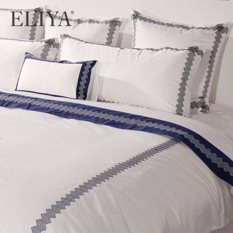 400Tc Luxury   Egyptian Cotton Hilton Bedding Set Quilts Duvet Covers Bed Sheet Wholesale 1