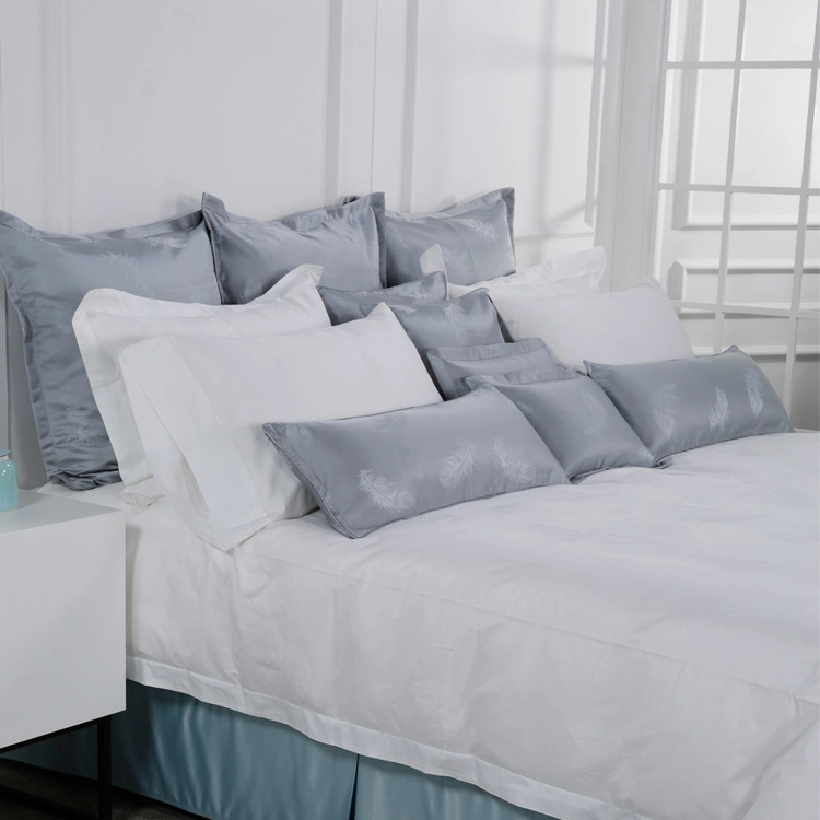 Luxury Hotel Bedroom 4 PCS Sets White Bed Sheets Jacquard 1