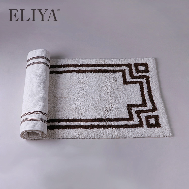 Luxury Bathroom Decorative Anti Slip Bath Spa Mats /Hotel Cotton Floor Mat 1