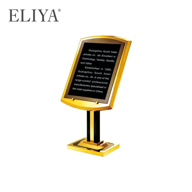 Luxury 5 star hotel lobby sign stand/Hotel display sign stand 1
