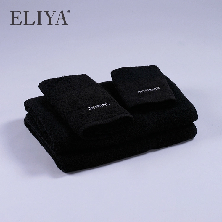 Custom Wholesale Large Jacquard Logo 100% Cotton Hotel Bath Towels 1