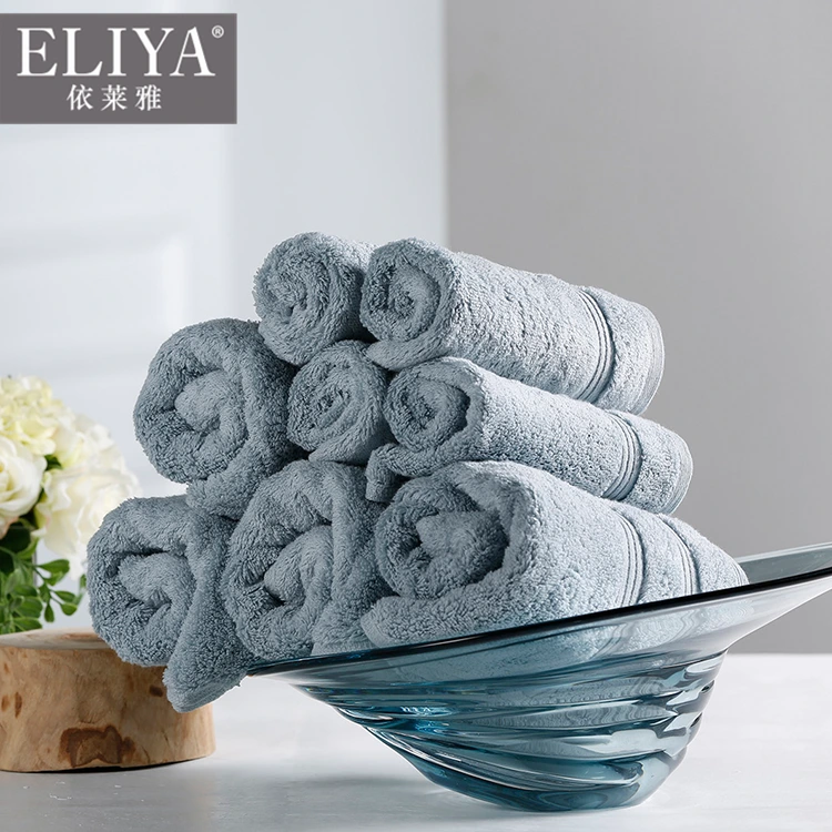Free sample five star luxury hotel & spa bath collection towels for hotel bath,hotel supplies towel set plain design with logo 1