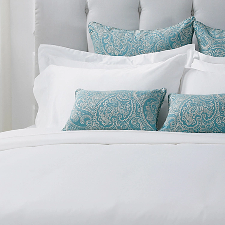 Wholesale Luxury King Size 100% Cotton White Hotel Bedding Set 1