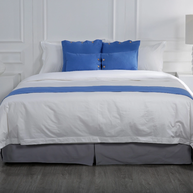 Hot Sales 100% Cotton King Size Sheet 1800 Thread Count 4 Pcs White Bedding Sets 1