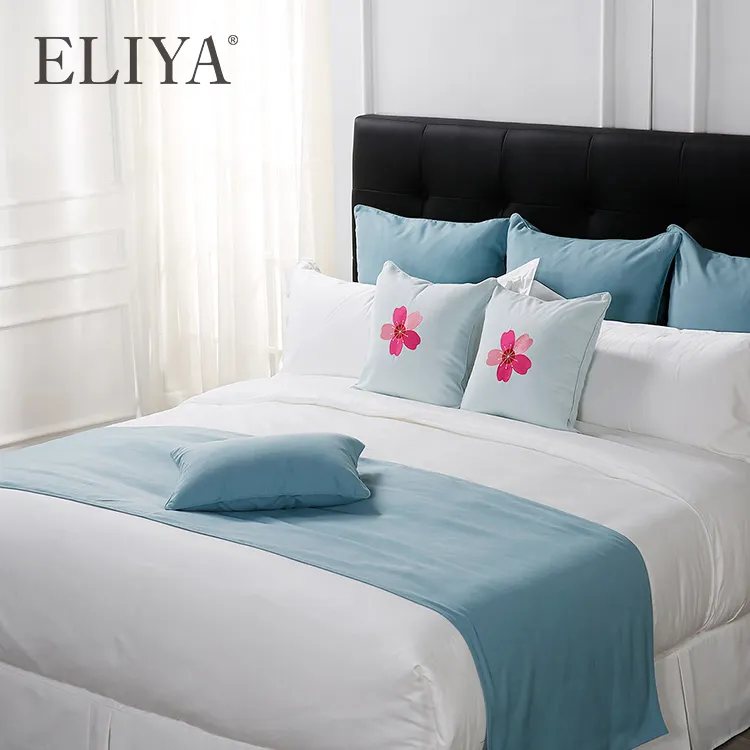 سرير الفندق بالجملة سرير مخصص مقاس 4 قطعة فندق سرير الجملة ELIYA العلامة التجارية 7