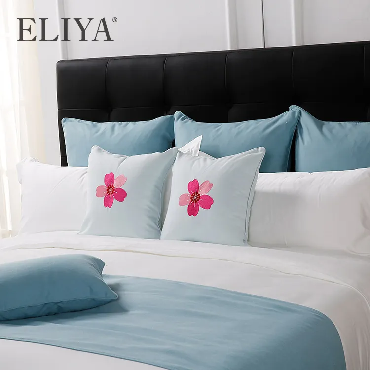 سرير الفندق بالجملة سرير مخصص مقاس 4 قطعة فندق سرير الجملة ELIYA العلامة التجارية 4