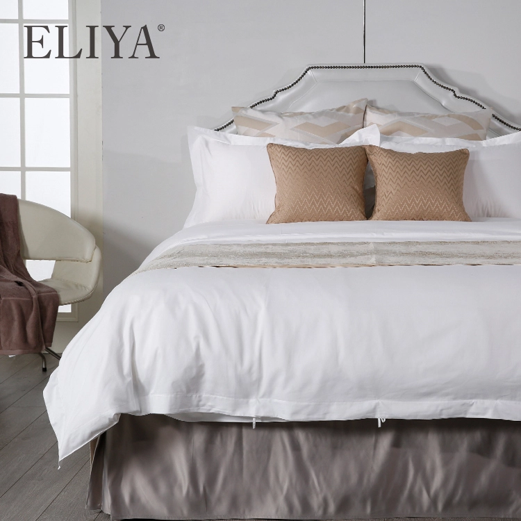 Wholesale custom printed satin embroidered bed sheet queen 100% cotton 1