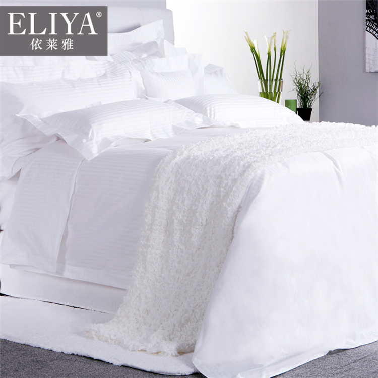 100% cotton hotel linen sateen bed set sheets ,5 star hotel bed sheets 1