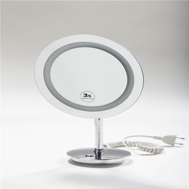 Hotel Makeup Mirror With Light LED USB Stand