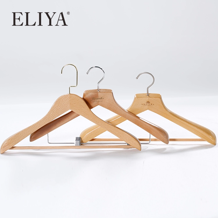 4 Star Hotel Solid Wood Anti Theft Hanger Wood Clothes 1