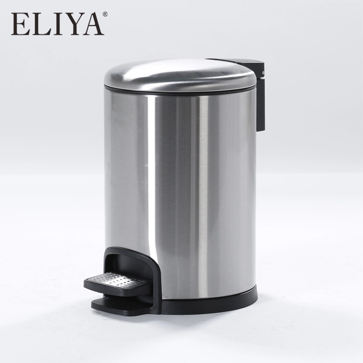 High Quality Waterproof Stainless Steel Use Hotel Room Kitchen Bathroom Trash Can 1
