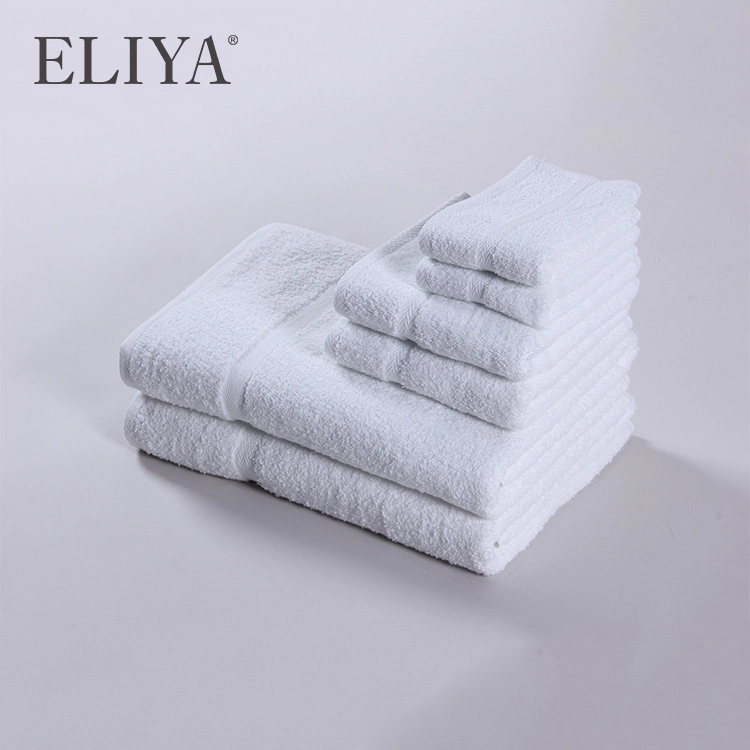Hiltion Hotel Luxury White Towel Set Bathroom Towel Bar For Hotel 1