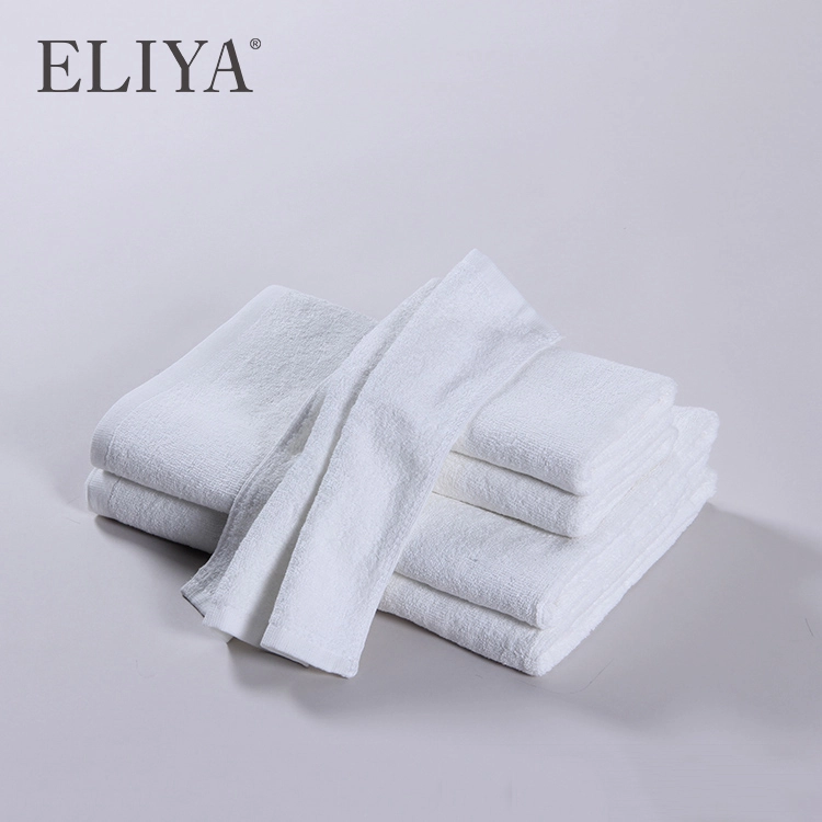 Super Soft Short Loop 32S Plain White Towel Set And Bath Mats 1