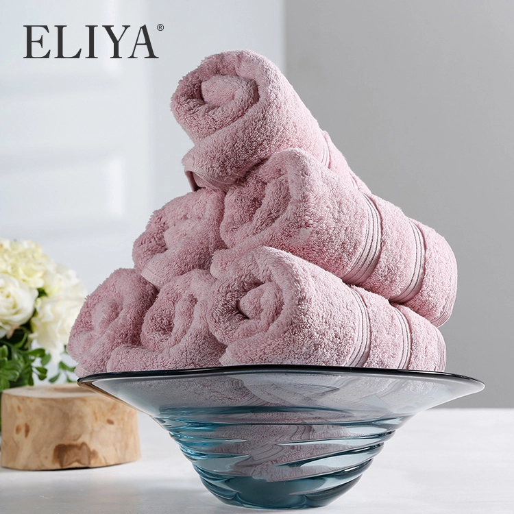 OEM Design Best Selling Plain Dyed Egyptian Hilton Cotton Hotel Face Towel 1