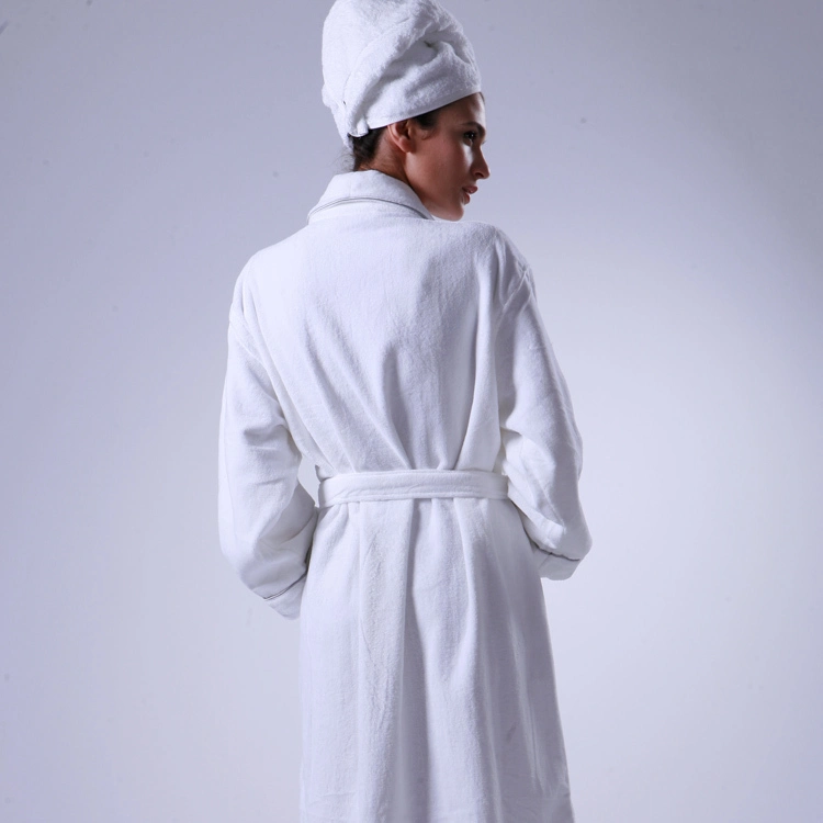 100% Cotton Sexy Ladies Waffle Long Bathrobe For Hotel 1