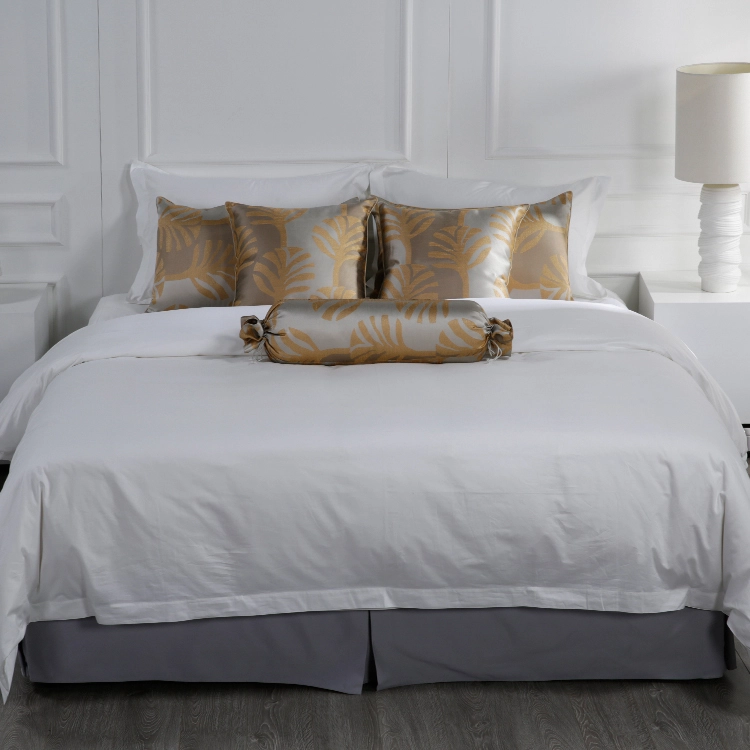 Hotel Embroidery Queen Size Comforter Sets Bedding Set Cotton Wholesale Duvet Cover White 1