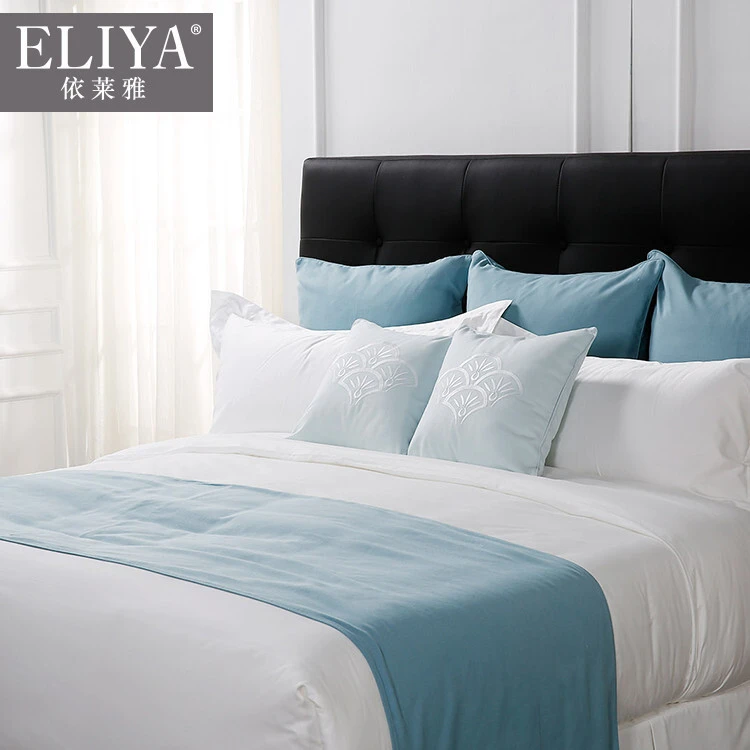 Plain white cotton hotel single bed sheet cover for 5star hotel ,satin bedding set, star hotel bedding sheet 1
