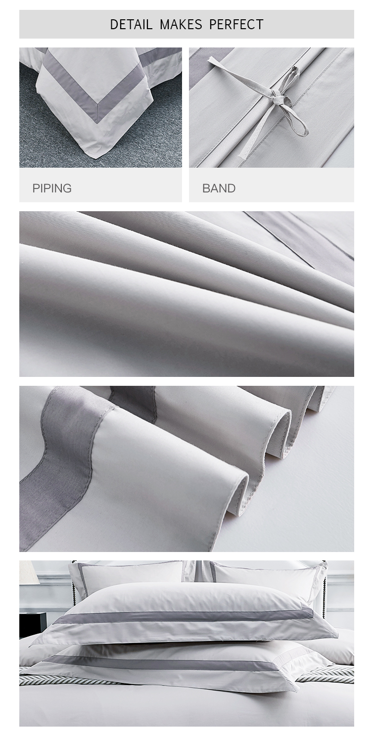 Wholesale White Ritz Carlton 5 Star Hotel Brand Linen Hotel Bed Linen