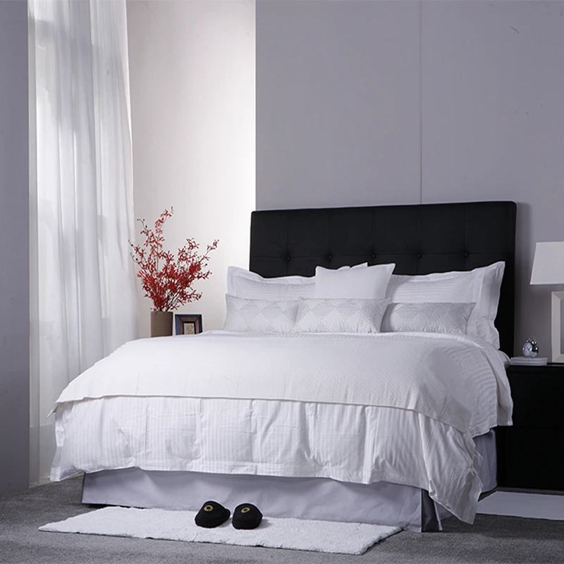 Free Sample White hotel bedding line for 5 star hotel,white cotton hospital/hotel bedding set /bed linen 1