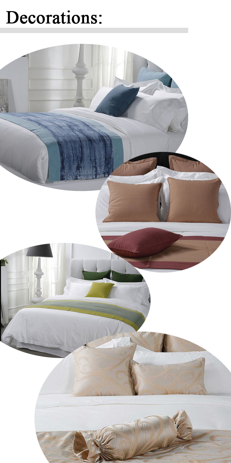 Free Sample Luxury Hotel Designs Satin Stripe 100 Cotton Bedding Sheet Set White 19