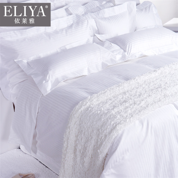 Personalized free sample standard 5 star hotel bed sheets,super soft hotel fitted bed sheet 1