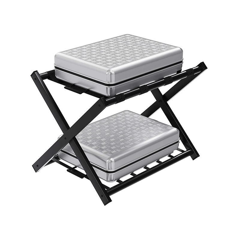 Nulon Strip Foldable Solid Wooden Suitcase Stand Furniture Hotel Luggage Rack 1