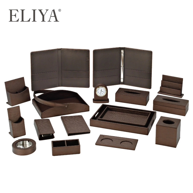 Hotel and Restaurant Supplies Leather Desk Accessories with Customized Logo 1