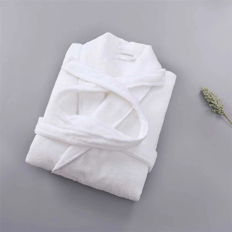 Hotel Wholesale 100 Cotton White Satin High Quality Bathrobs 1