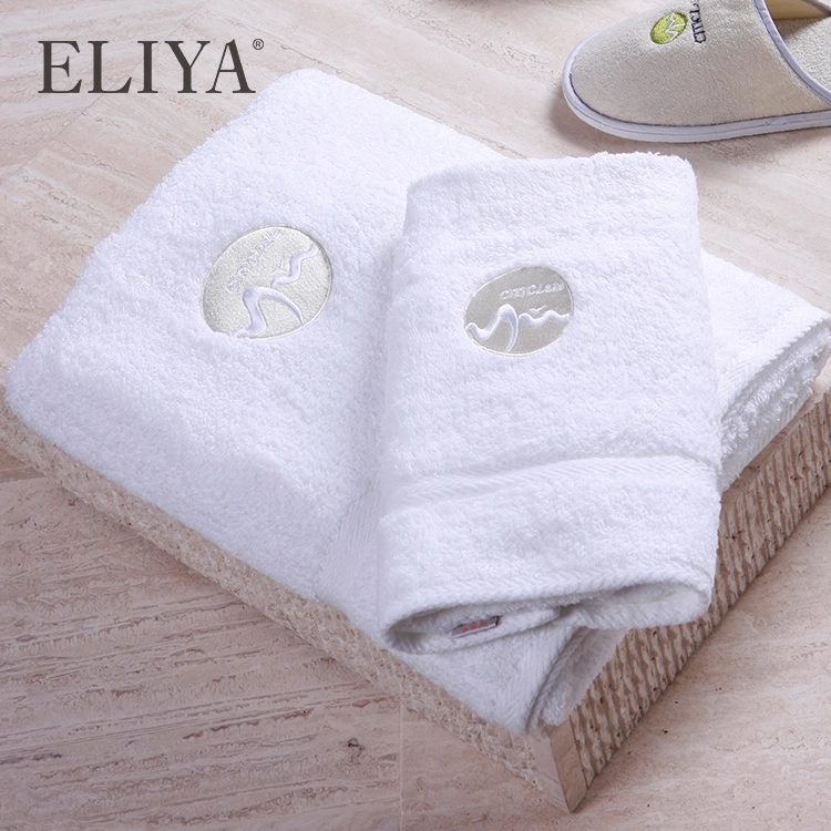 Luxury Hotel Plain White Face Towel 100% Cotton Bath Towels Set 1