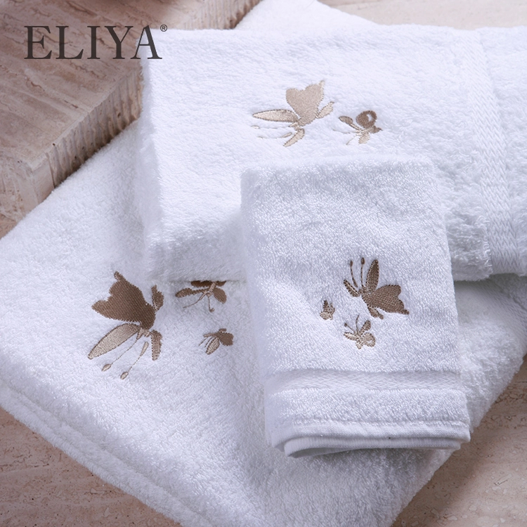 Hilton 100% Cotton Luxury Hotel Grey Large Bath Room Towel For Spa 1