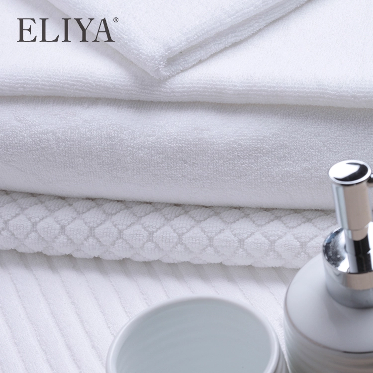 White Color Hotel Bath Shower Mat Thick Natrual Cotton Towels 1
