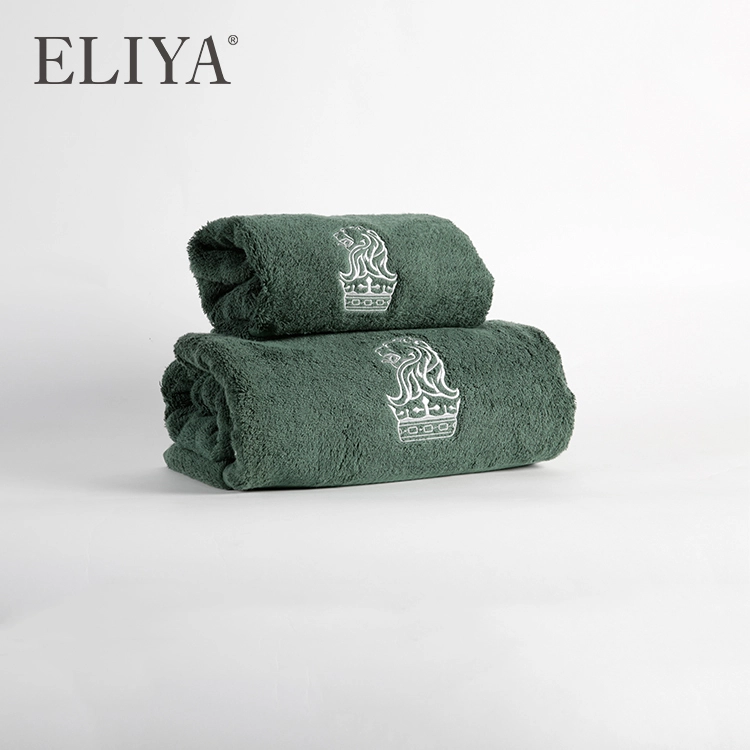 Wholesale Custom Design Cotton Bath Mat Jacquard Logo Towel Sets 1