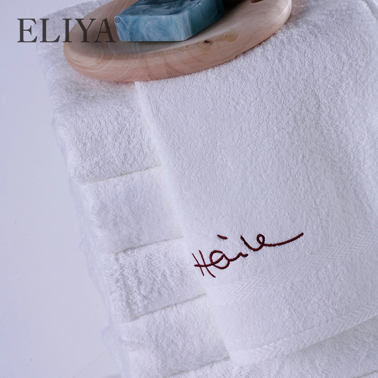 Custom 70X140 100% Cotton Hotel Waffle Weave Bath Towel Set For Woven 1