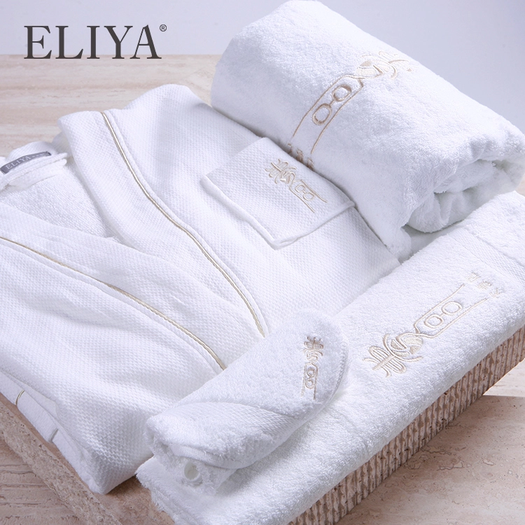 Wholesale Embroidered Cartoon Logo Kids Bath Towel With Robe 1